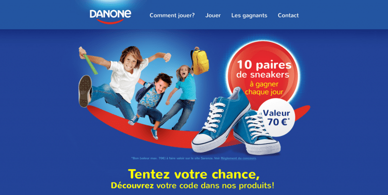 Danone Back to School website and contest