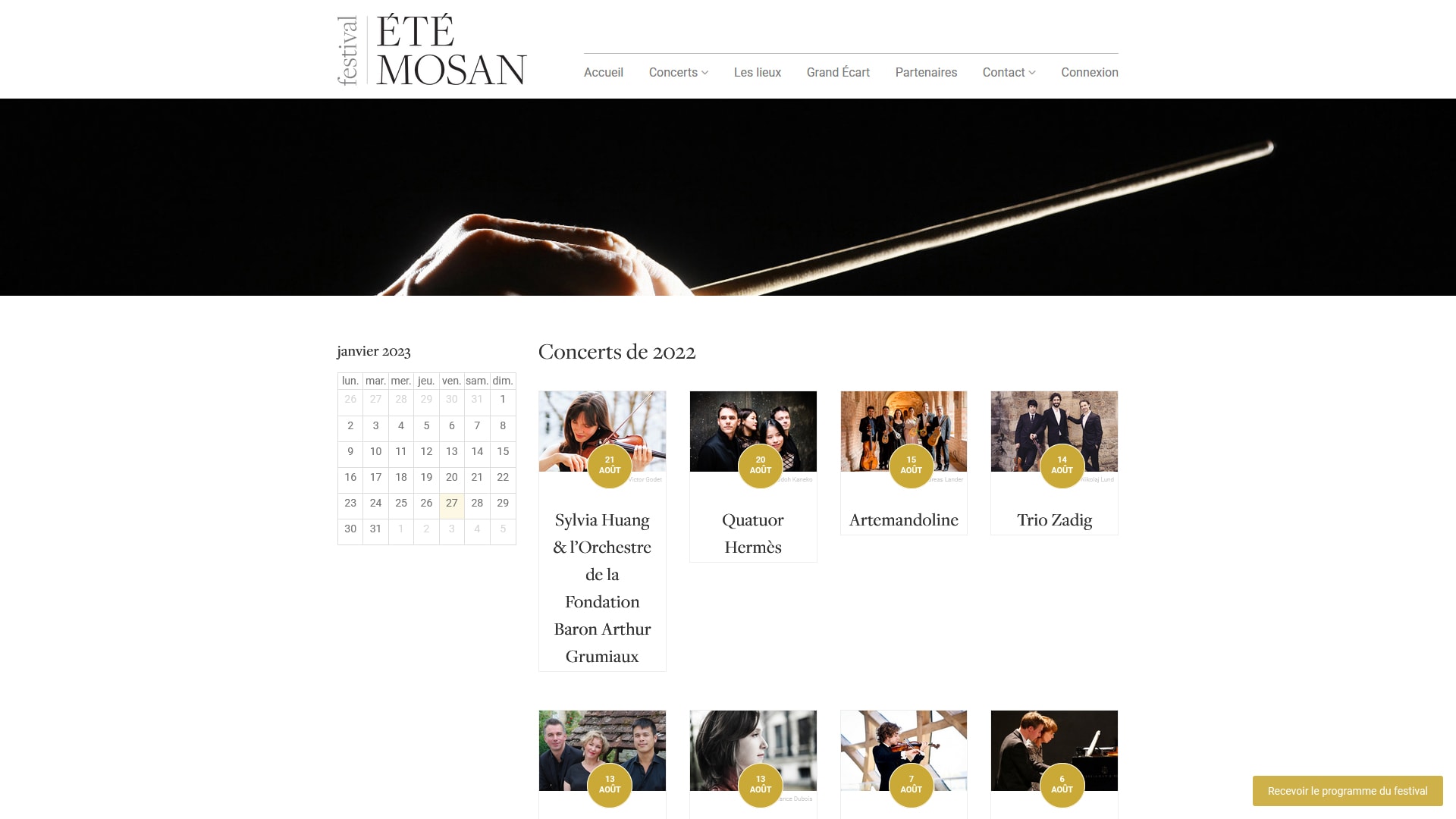 Festival de l'Eté Mosan Website