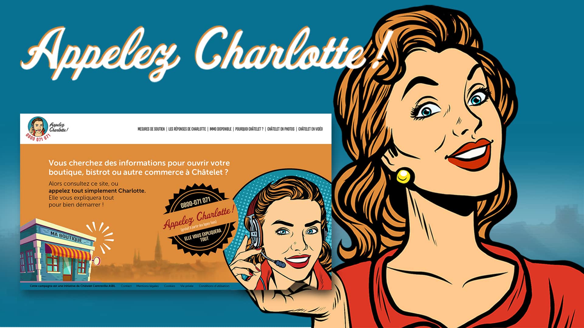 Châtelet Appelez Charlotte Website and action